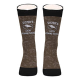 Lucky Fishing Socks - Gift for dad, uncle, aunt, grandma, grandpa, mom, son, daughter, brother, sister, granddaughter, grandson, husband, wife, boyfriend, girlfriend, friend, co-worker - Personalized Socks