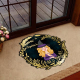 Blessed Home - Personalized Witch Shaped Doormat