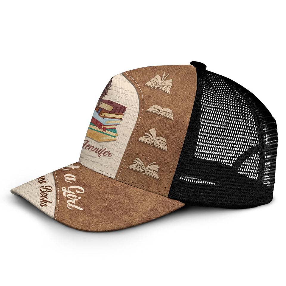 Just A Girl Who Loves Books - Personalized Book Trucker Hat