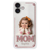 Mother's Day Gift, Custom From Any Photo - Personalized Mother 3D Embossed Leather Phone Case