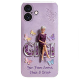 Custom Any Photo - Personalized Mother 3D Embossed Leather Phone Case
