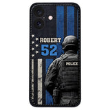 Police Officer Life - Personalized Police Officer Leather Phone Case