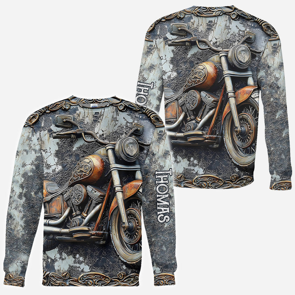 Time To Ride - Personalized Biker All Over Shirt