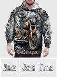 Time To Ride - Personalized Biker All Over Shirt
