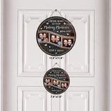 I Never Want To Stop Making Memories With You - Personalized Couple Couple Round Wood Sign