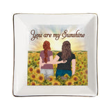 You're My Sunshine - Personalized Mother's Day Mother Jewelry Dish