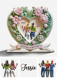 Besties Forever - Personalized Bestie 1 Layered Big Freestanding