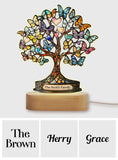 Tree Of Life - Personalized Family Shaped Plaque Light Base