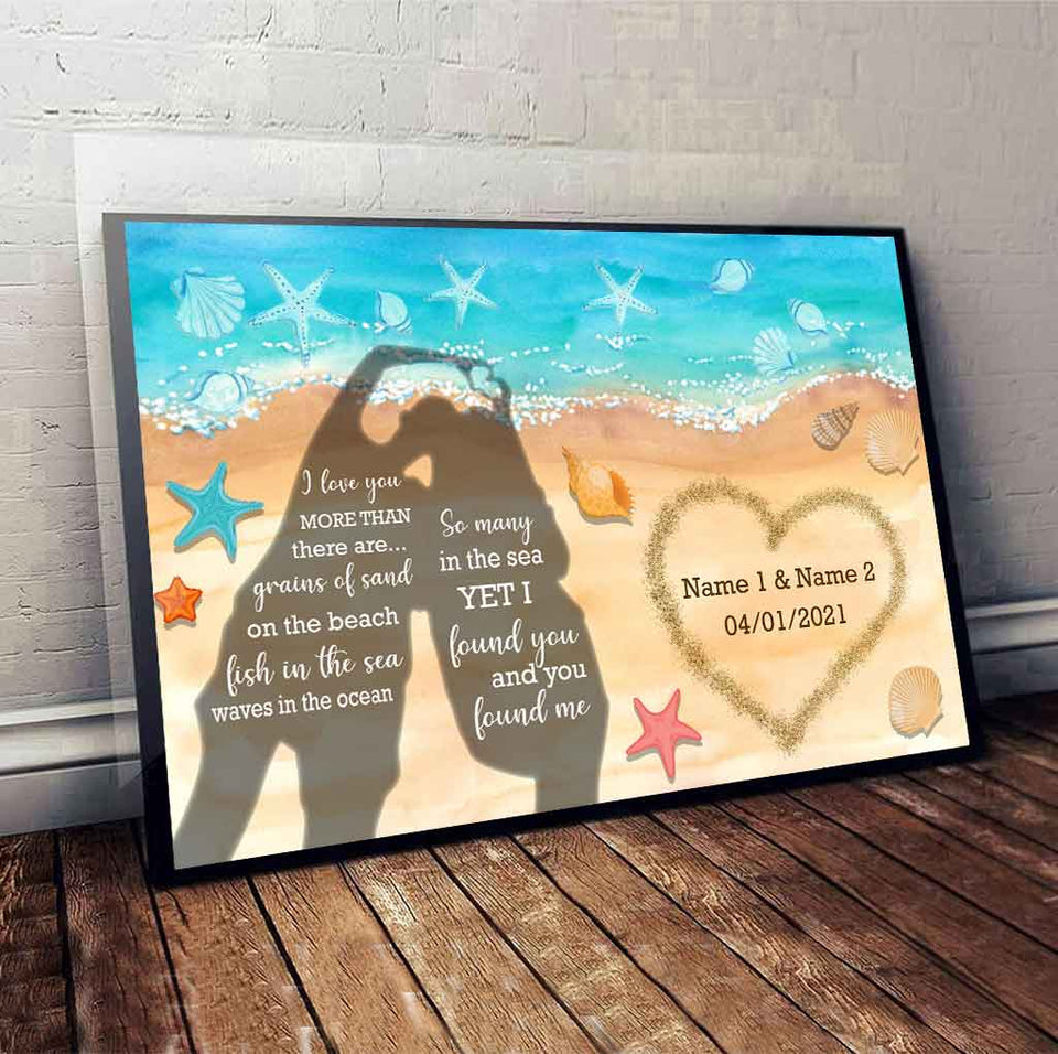I Love You More - Sea Lover Personalized Poster