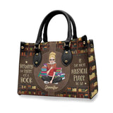 All You Need Is A Good Book - Personalized Book Leather Handbag