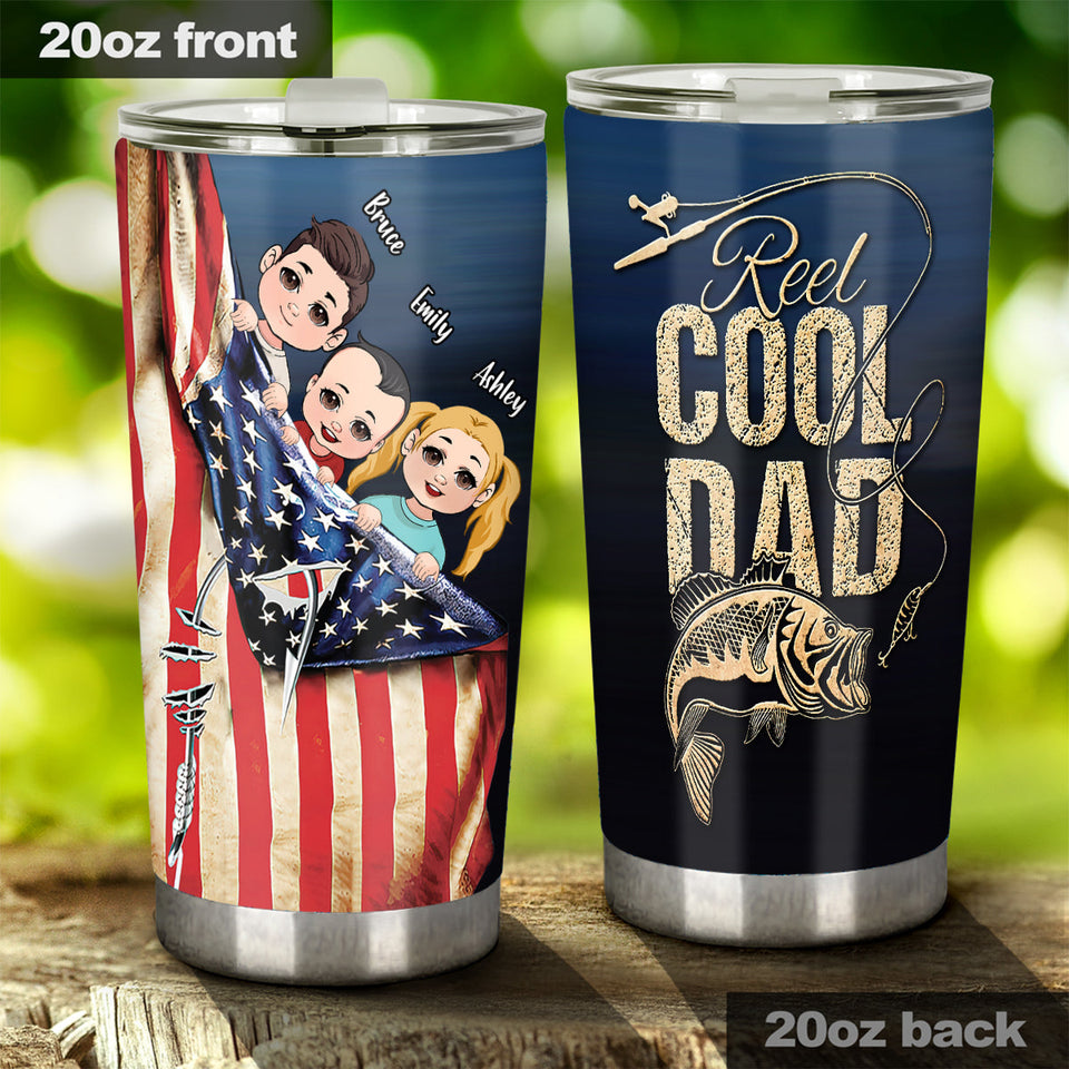 Reel Cool Dad - Personalized Fishing Tumbler