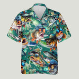 Love Fishing - Personalized Fishing Hawaiian Shirt & Men Shorts