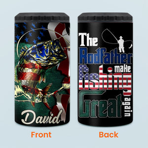 Reel Cool Dad Anglers - Personalized Fishing Can Cooler