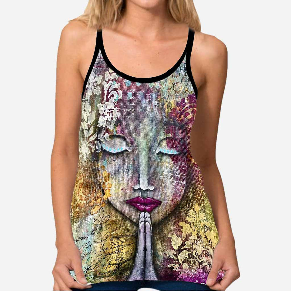 Namaste Cross Tank Top