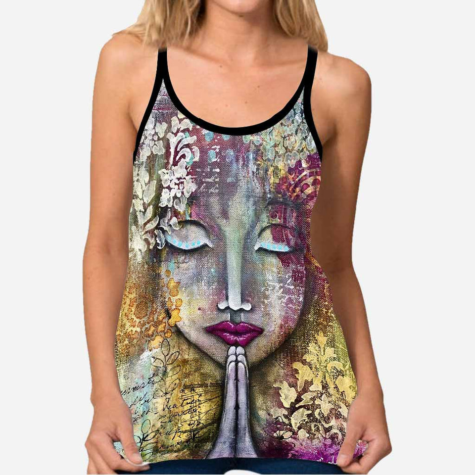 Namaste Cross Tank Top