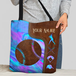 Baseball Personalized Tote Bag
