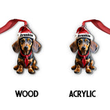 Cute Dachshund - Personalized Dachshund Ornament