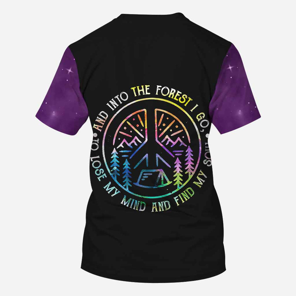 And Into The Forest I Go - Hiking All Over T-shirt and Hoodie 112021