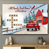 It's The Most Wonderful Time Crossword - Personalized Family Canvas And Poster
