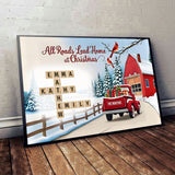 It's The Most Wonderful Time Crossword - Personalized Family Canvas And Poster