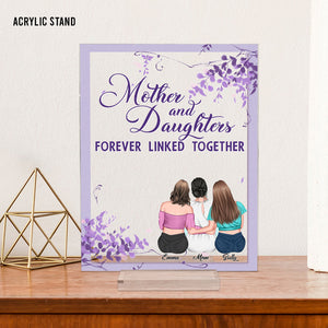Forever Linked Together - Personalized Mother Transparent Acrylic Plaque