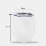 Behind Every Crazy Daughter - Personalized Mother Wine Tumbler