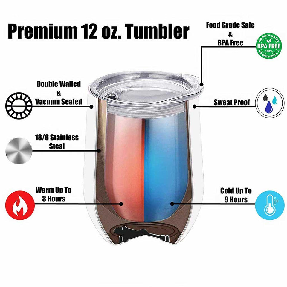 Behind Every Crazy Daughter - Personalized Mother Wine Tumbler