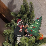 Naughty Black Cat - Personalized Black Cat Tree Topper