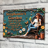 Find My Soul - Personalized Gardening Rectangle Metal Sign
