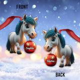 Love Horses - Personalized Horse Ornament