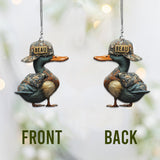 Duck Hunting - Personalized Hunting Car Ornament