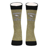 Lucky Fishing Socks - Gift for dad, uncle, aunt, grandma, grandpa, mom, son, daughter, brother, sister, granddaughter, grandson, husband, wife, boyfriend, girlfriend, friend, co-worker - Personalized Socks