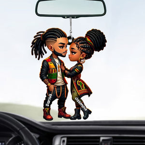 You Are My King & I Am Your Queen - Personalized African American Car Ornament