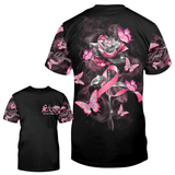 Faith Hope Love Roses - Breast Cancer Awareness All Over T-shirt and Hoodie 0822