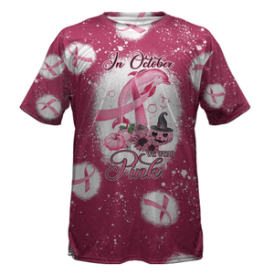 In October We Wear Pink - Breast Cancer Awareness All Over T-shirt and Hoodie 0822