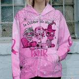 In October We Wear Pink - Breast Cancer Awareness All Over T-shirt and Hoodie 0822