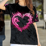 No One Fights Alone Breast Cancer - Breast Cancer Awareness All Over T-shirt and Hoodie 0822