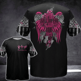 Blessed By God Breast Cancer - Breast Cancer Awareness All Over T-shirt and Hoodie 0822