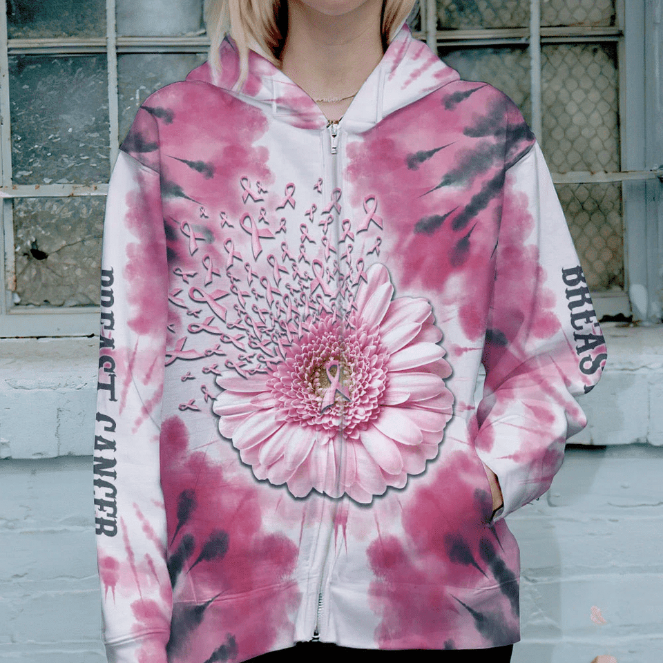 Daisy Pink Ribbons - Breast Cancer Awareness All Over T-shirt and Hoodie 0822