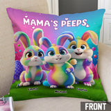 Grandma's Peeps - Personalized Grandma Throw Pillow