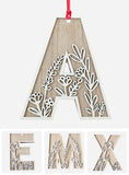 Beautiful Floral Letter - Personalized Gardening Ornament