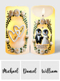 As This Candle Glows, So Does Our Love, Now And Forever - Personalized Couple Flameless Candle