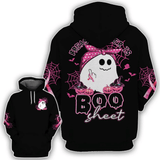 Breast Cancer Is Boo Sheet - Breast Cancer Awareness All Over T-shirt and Hoodie 0822