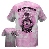 In October We Wear Pink - Breast Cancer Awareness All Over T-shirt and Hoodie 0822