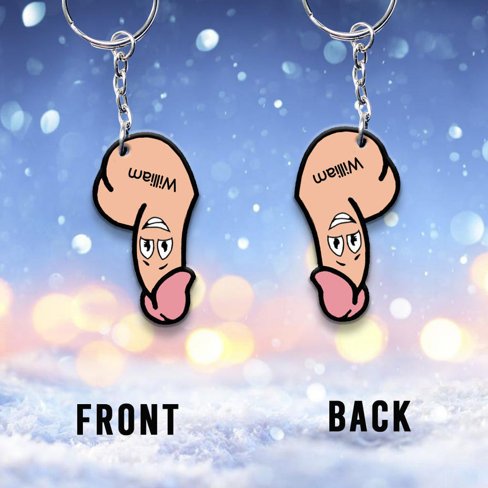 Couple Perfect Match - Personalized Couple Keychain