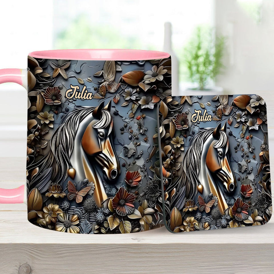 Stunning Horse - Personalized Horse Accent Mug