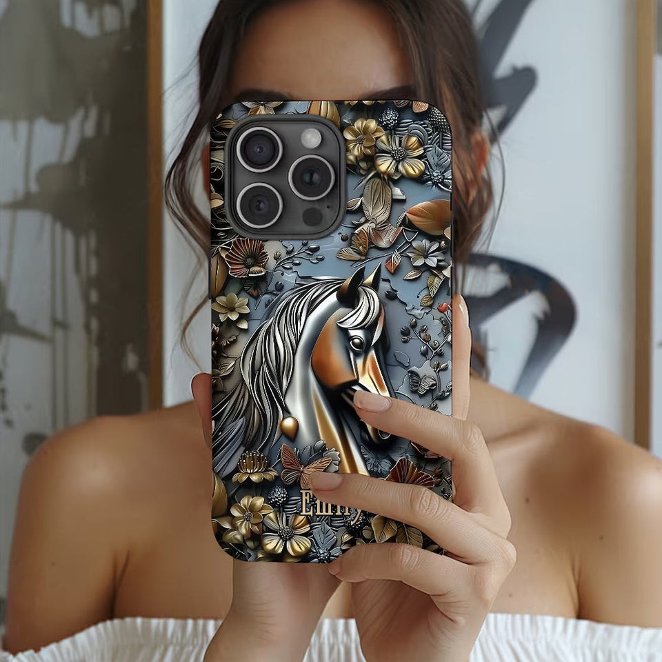Stunning Horse - Personalized Horse Full Print Phone Case