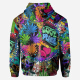 Love Peace - Personalized Hippie All Over Shirt