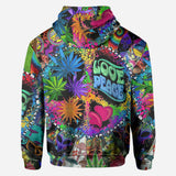 Love Peace - Personalized Hippie All Over Shirt