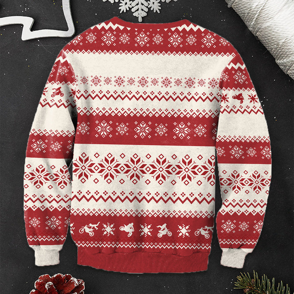 Oh What Fun It Is To Ride - Personalized Biker Ugly Sweater